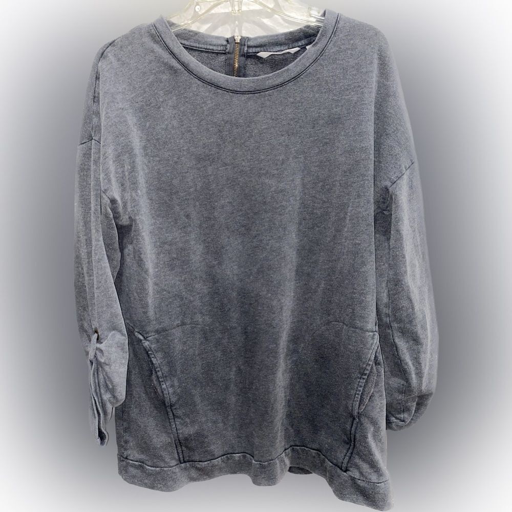 Soft Surroundings On The Go Pullover Relaxed Fit Sweatshirt Tunic Top Size Large